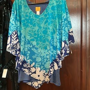 Ruby red blouse size xl